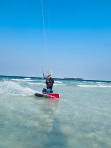 kite surfing session spot mnemba island